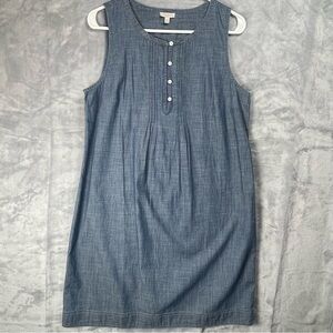 Talbots Sleeveless Chambray Dress